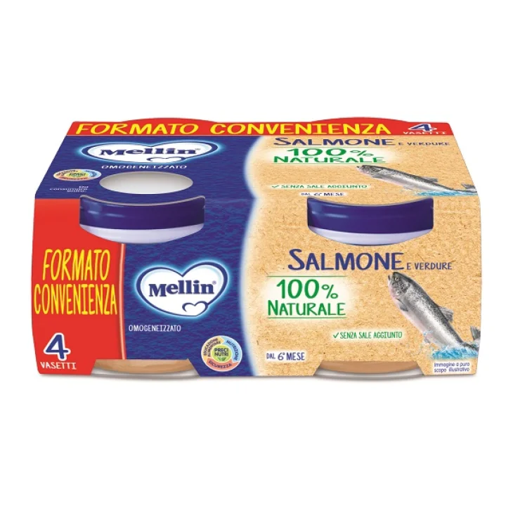 MELLIN OMOG SALMONE 4X80G