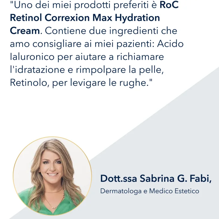 Roc Line Smoothing Retinol Correxion Max Hydration Cream Crema Idratante Antirughe 50 ml