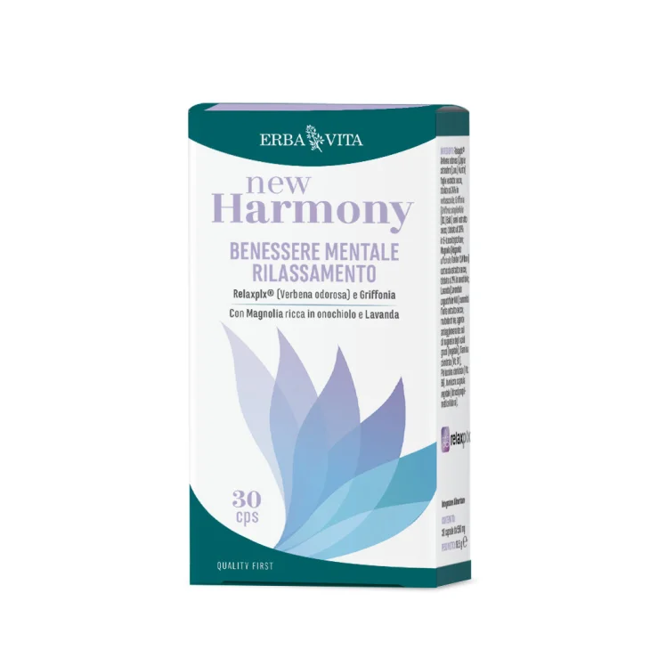 Erba Vita New Harmony Integratore Tono Dell'umore E Rilassamento 30 Capsule