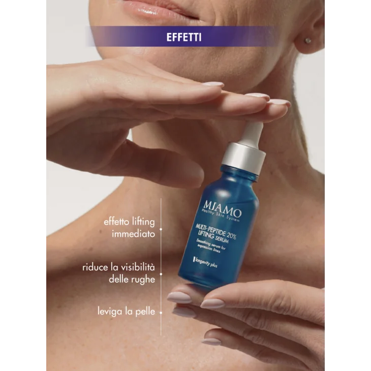 Miamo Protocollo Fill & Lift per Rughe di Tono con Collagen Boost Intense Serum 30 ml + Multi Peptide 20% Lifting Serum 10 ml + Epigenage Shot 1 ml