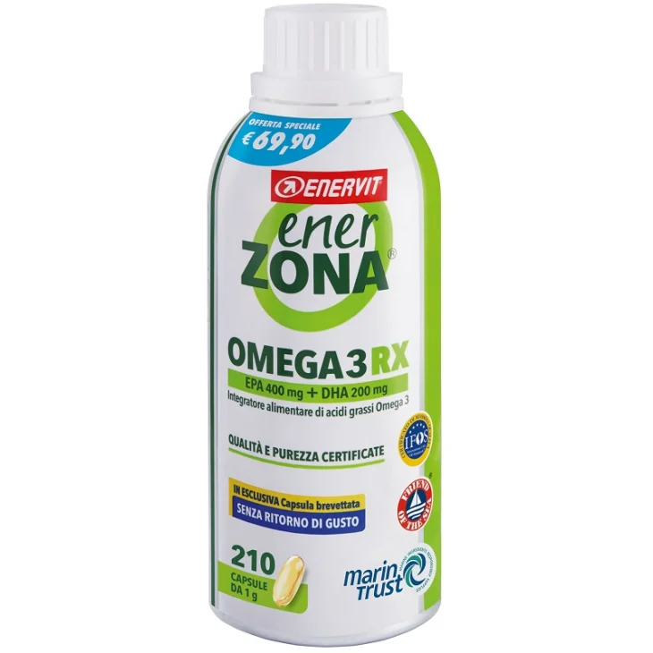 Enerzona Omega3 RX Integratore di acidi grassi e Omega3 210 capsule da 1 g  Offerta Speciale