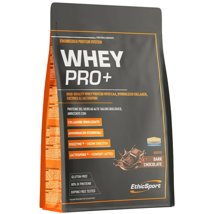 EthicSport Whey Pro+ Integratore per Massa Muscolare e Recupero 700 g