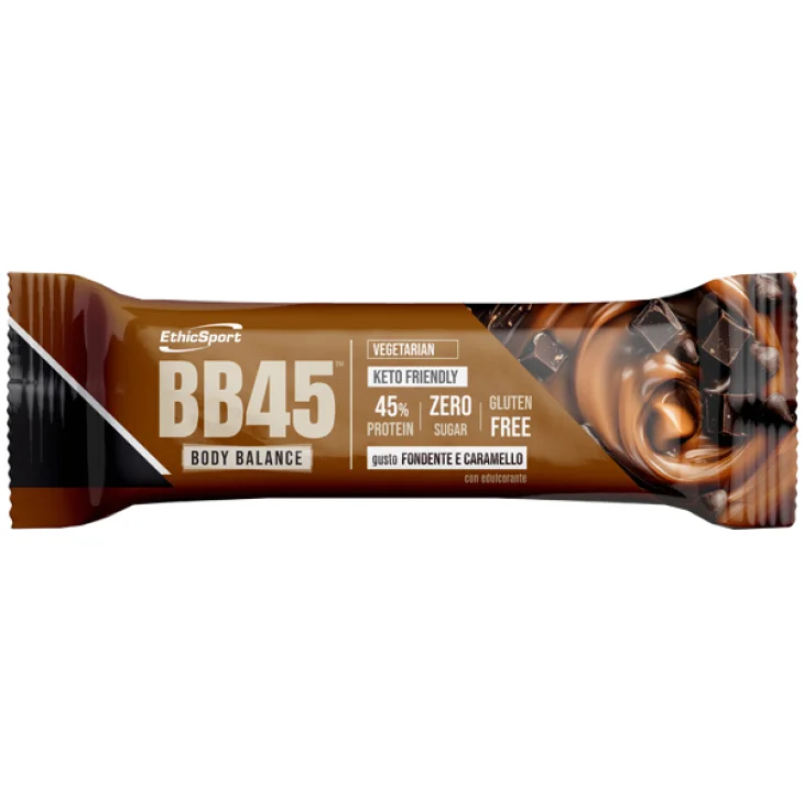 EthicSport BB45 Barretta Proteica Gusto Fondente Caramello 35 g