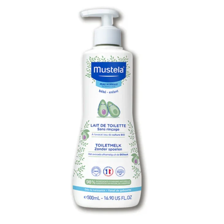 Mustela Latte di Toilette per Detersione Delicata Neonati e Bambini 500 ml