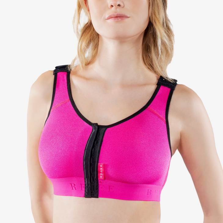 Rev&egrave;e Bra Julie Reggiseno Post-Operatorio Colore Fucsia Taglia L