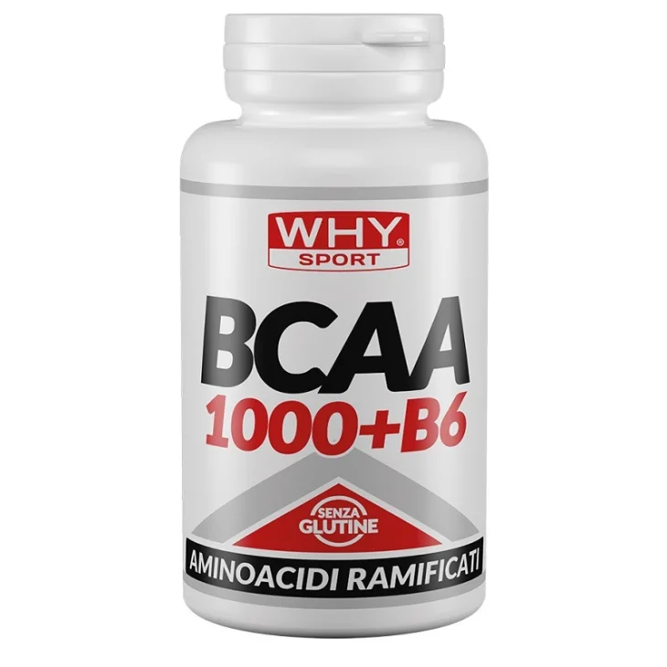 Whysport Bcaa 1000+b6 per Recupero Muscolare e Energia 100 Compresse