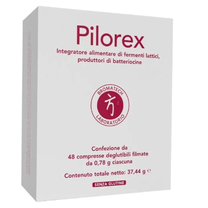 Bromatech Pilorex Integratore Fermenti Lattici per Equilibrio Intestinale 48 Compresse
