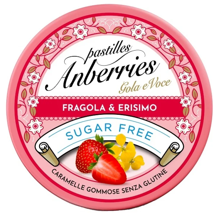 ANBERRIES FRAGOLA&ERISIMO SUGAR FREE 50 G ANBERRIES FRAGOLA&ERISIMO SUGAR FREE 50 G
