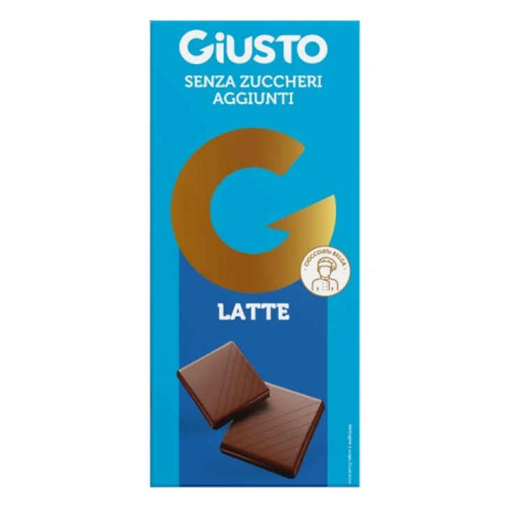 Giusto Tavoletta Di Cioccolato Al Latte Senza Zuccheri Aggiunti e Senza Glutine 85 G Giusto Tavoletta Di Cioccolato Al Latte Senza Zuccheri Aggiunti e Senza Glutine 85 G