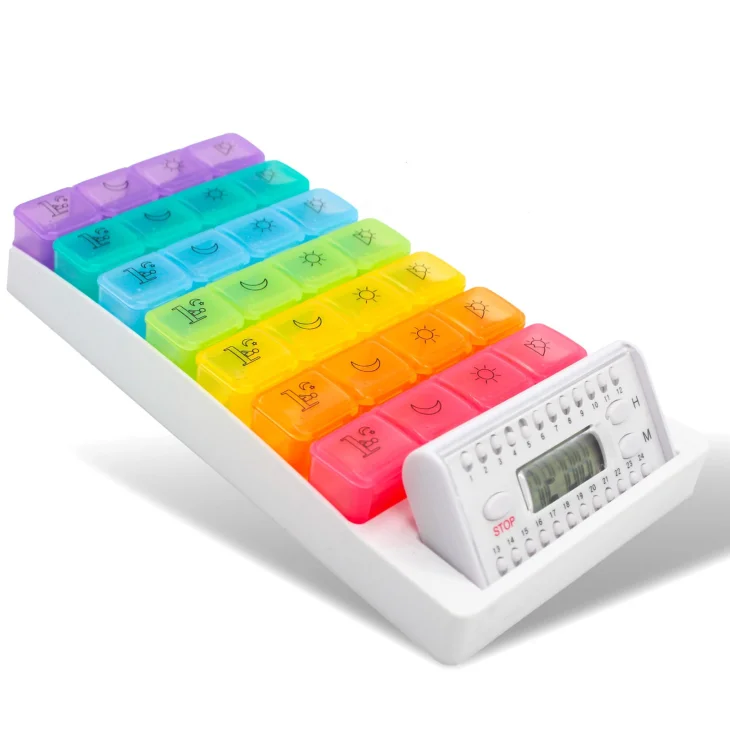 E.Fa.S. Colors Portapillole Organizzatore Medicinali Multicolore