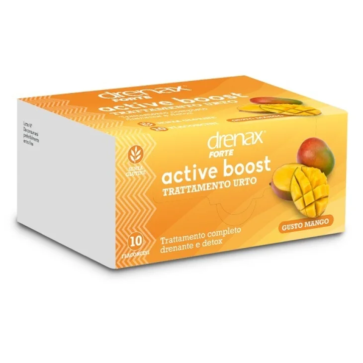 Drenax Forte Active Boost Integratore Alimentare per il Drenaggio dei Liquidi 10 Flaconcini da 12 ml