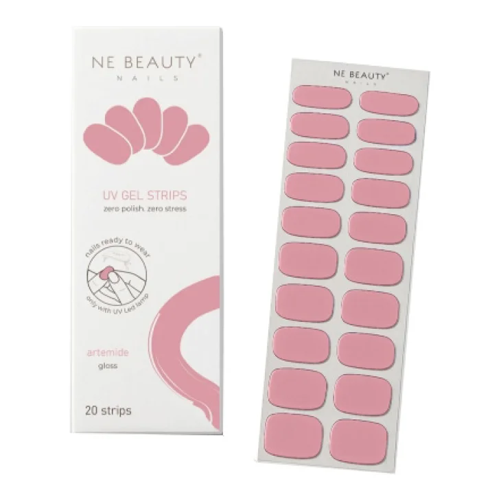 Ne Beauty Rosa Artemide UV 20 Strips per Manicure Professionale 20 Strisce