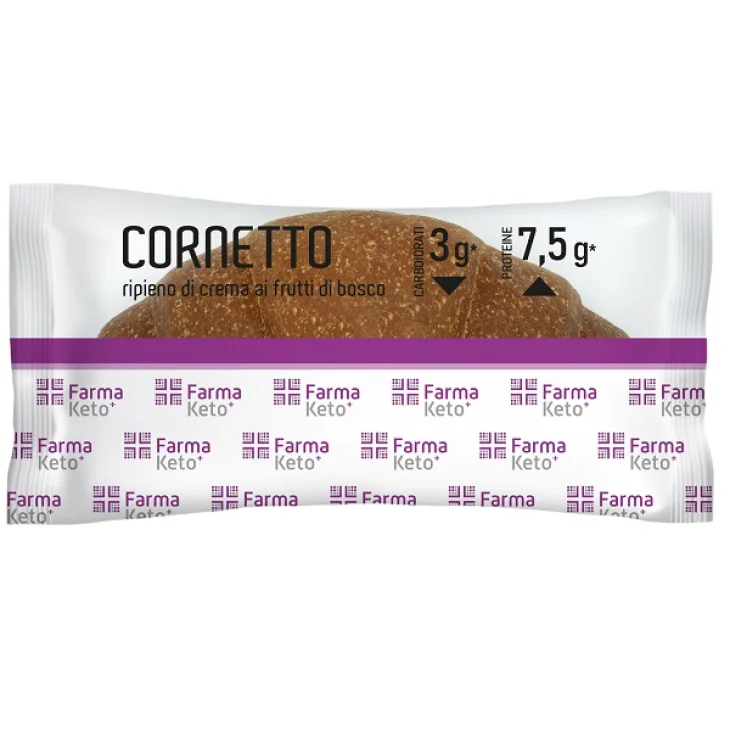 Farmaketo Cornetto Ripieno alla Crema di Frutti di Bosco 50 g