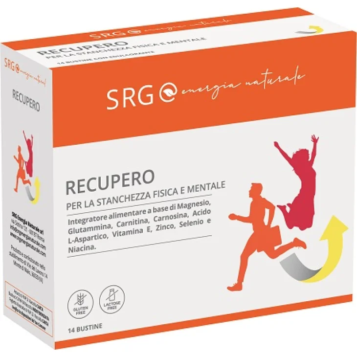 SRG Recupero Integratore per Stanchezza e Affaticamento 14 bustine SRG Recupero Integratore per Stanchezza e Affaticamento 14 bustine