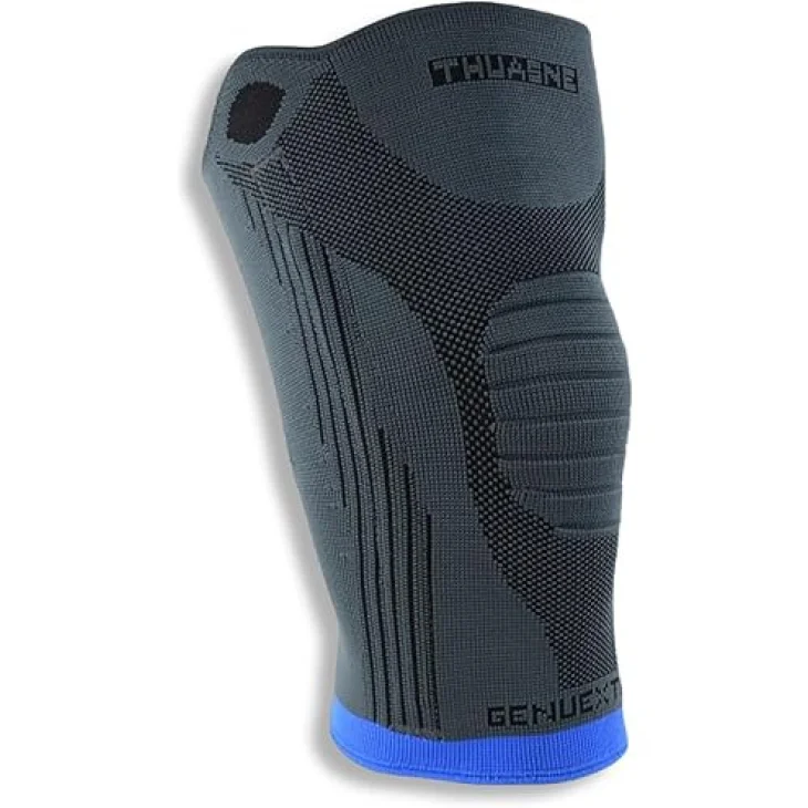 GenuAction Ginocchiera Supporto Ortopedico Ginocchio Grigio Taglia 3