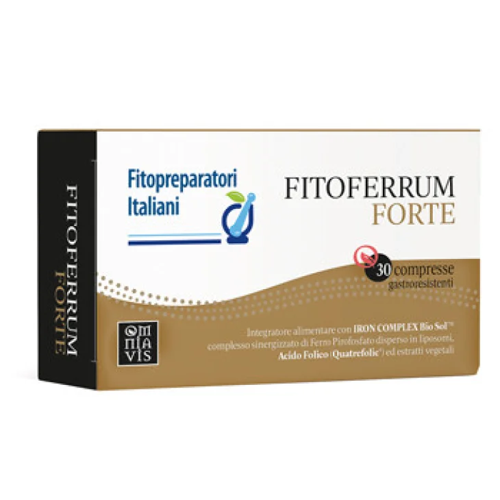 Fpi Fitoferrum Forte Integratore Ferro e Acido Folico 30 Compresse