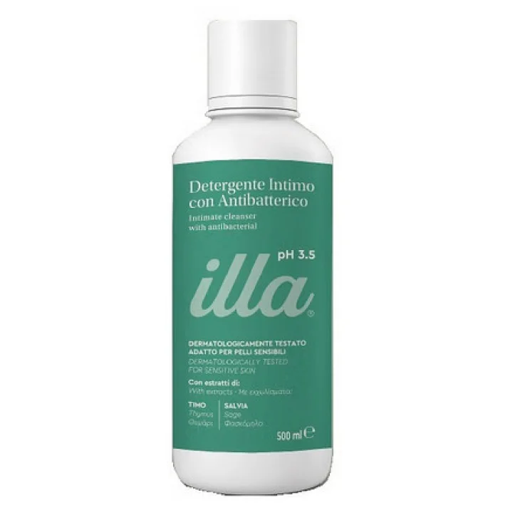 Illa Care Detergente Intimo Antibatterico pH 3.5 con Estratti Vegetali 500 ml