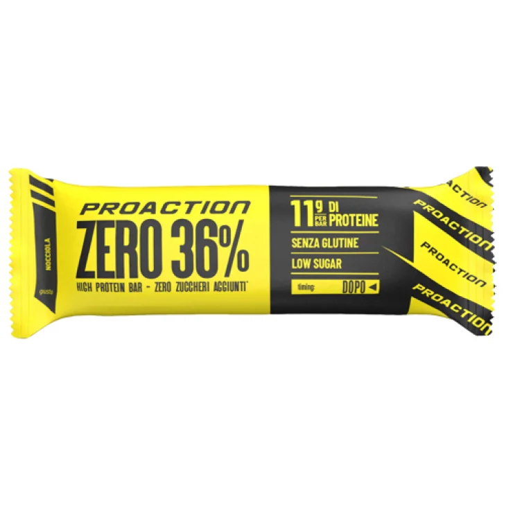 ProAction Fit Zero BAR 36% Barretta Proteica Gusto Nocciola 30 g