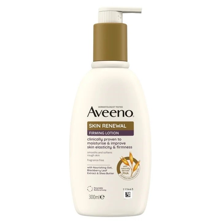 Aveeno Skin Renewal Crema Rassodante Pump Azione Rassodante e Levigante 300 ml