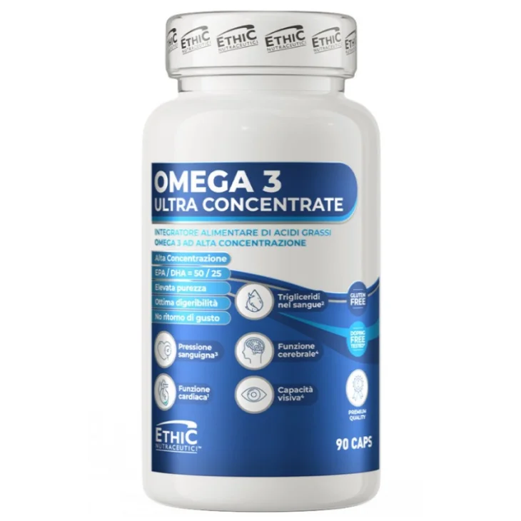 Ethicsport Omega 3 Ultra Concentrate Integratore di Omega 3 90 softgels