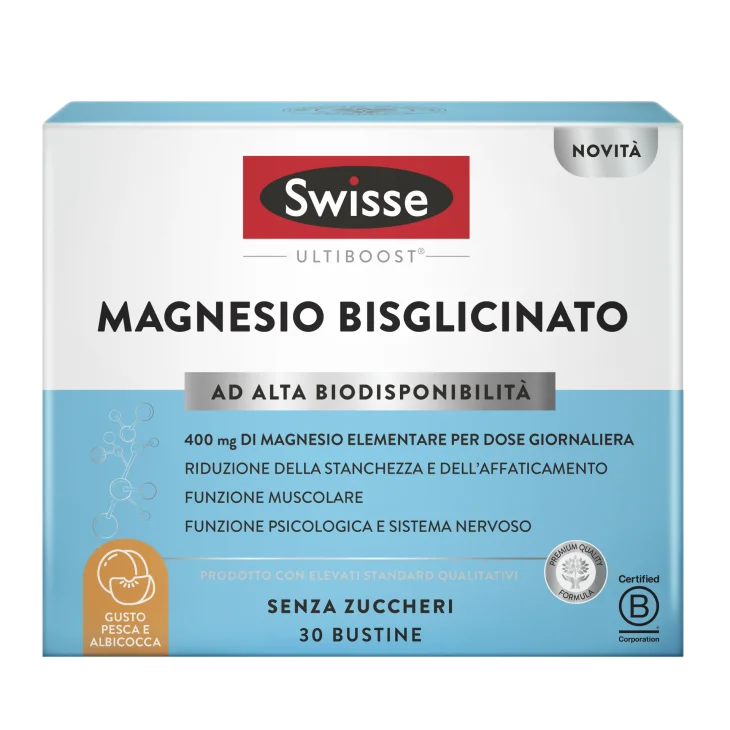 Swisse Magnesio Bisglicinato Integratore per Stanchezza e Affaticamento 30 bustine