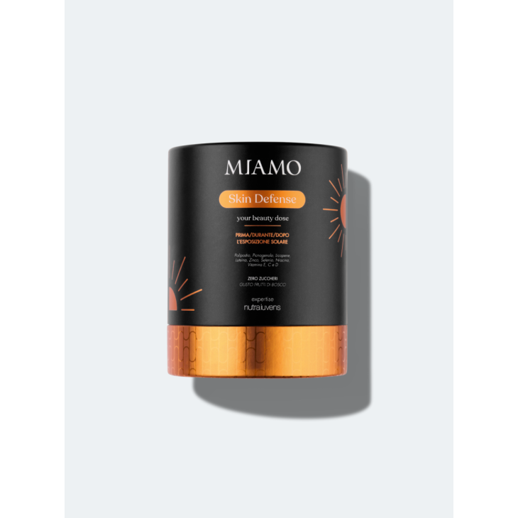 Miamo Skin Defense Integratore Fotoprotettivo per la Pelle Gusto Frutti di Bosco 30 stick