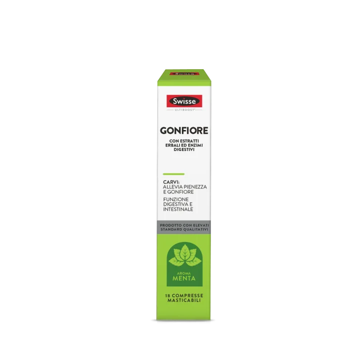 Swisse Gonfiore Integratore per Digestione e Gonfiore Addominale 18 Compresse Masticabili Swisse Gonfiore Integratore per Digestione e Gonfiore Addominale 18 Compresse Masticabili