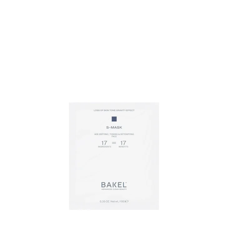 Bakel S-Mask Maschera Anti-Et&agrave; Viso Azione Rassidante e Detossinante 3 Pezzi 10 g
