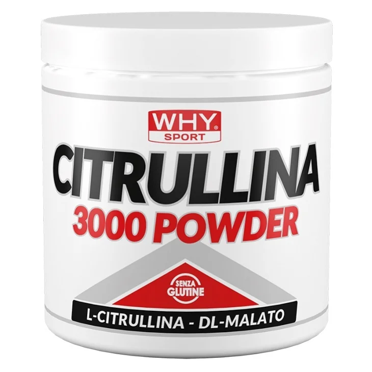 Why Sport Citrullina 3000 Powder per Resistenza Muscolare Barattolo da 201 g