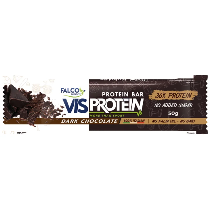 Vis Protein Dark Chocolate Barretta Proteica Gusto Cioccolato Fondente 50 g