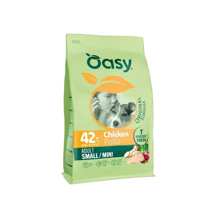 Oasy Original Formula Adulto Small & Mini Crocchette Per Cani Al Pollo 2 Kg