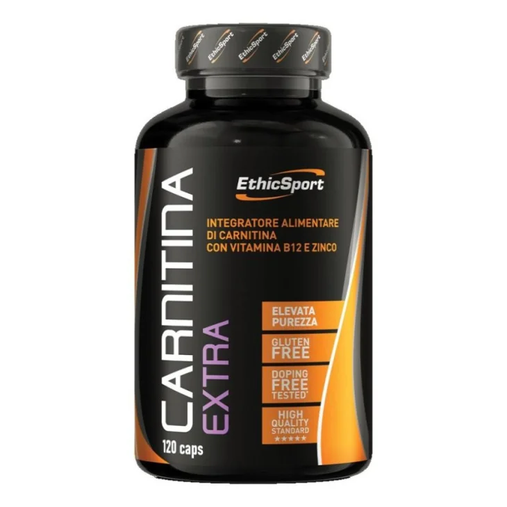 EthicSport Carnitina Extra Integratore Con Vitamina B12 E Zinco 120 Capsule EthicSport Carnitina Extra Integratore Con Vitamina B12 E Zinco 120 Capsule