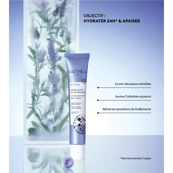 Patyka Hydra Crema Latte Viso Lenitiva per pelli sensibili e disidratate 40 ml