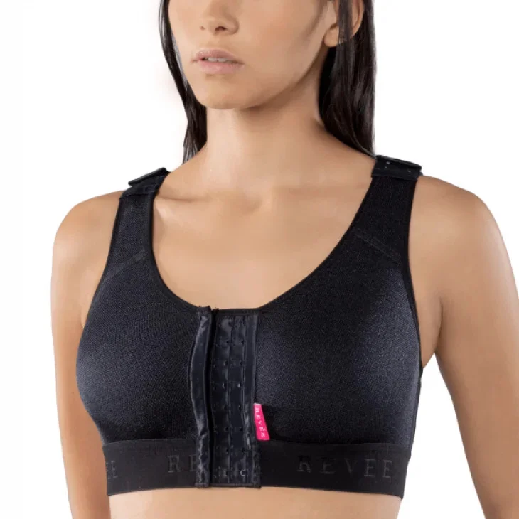 Revee Bra Julie Reggiseno Post-operatorio Nero Xxl Revee Bra Julie Reggiseno Post-operatorio Nero Xxl