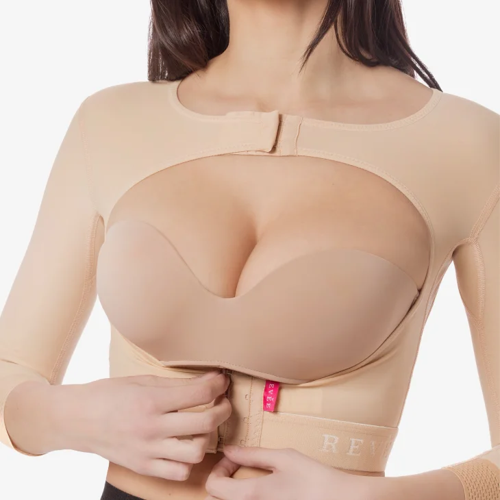 Revee Sleeves 201 Guaina elasto-compressiva per braccia e liposuzione schiena Skin Misura L