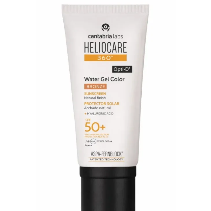 Heliocare 360 Water Gel Color Bronze Protezione Solare Viso SPF50+ 50 ml