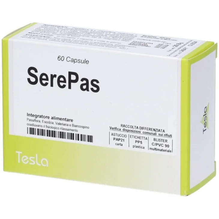 Tesla Serepas Integratore Stress E Insonnia 60 Capsule
