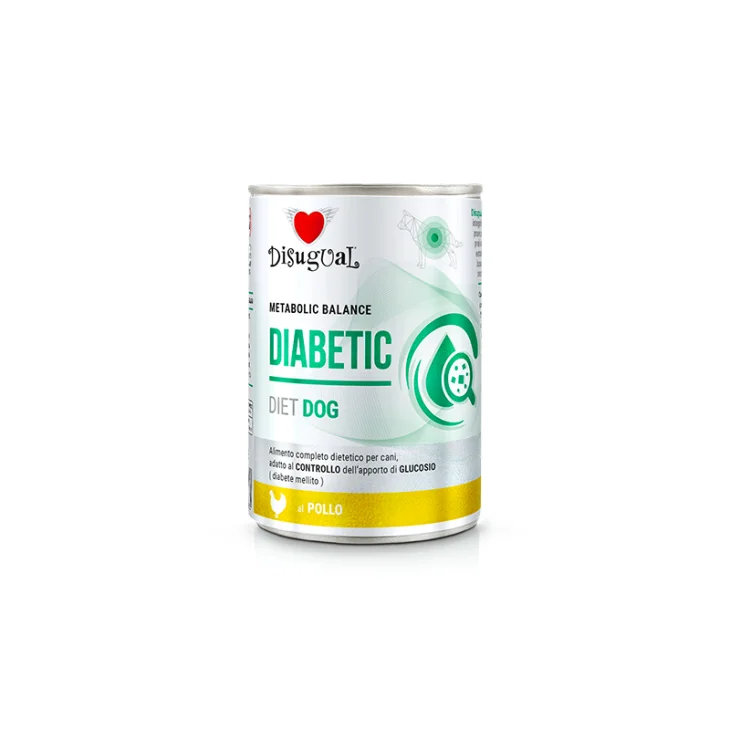 Disugual Metabolic Balance Diabetic Diet Dog Pollo Cibo Umido per Cani 400g