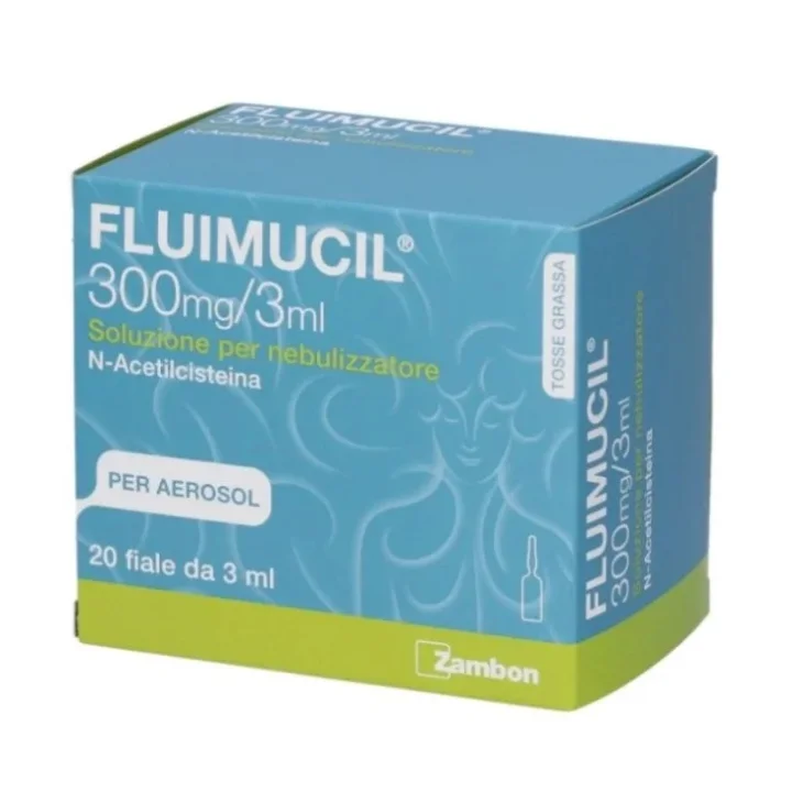 Fluimucil SoluzIone per Nebulizzatore Mucolitica 20 fiale in vetro 300 mg 3 ml Fluimucil SoluzIone per Nebulizzatore Mucolitica 20 fiale in vetro 300 mg 3 ml