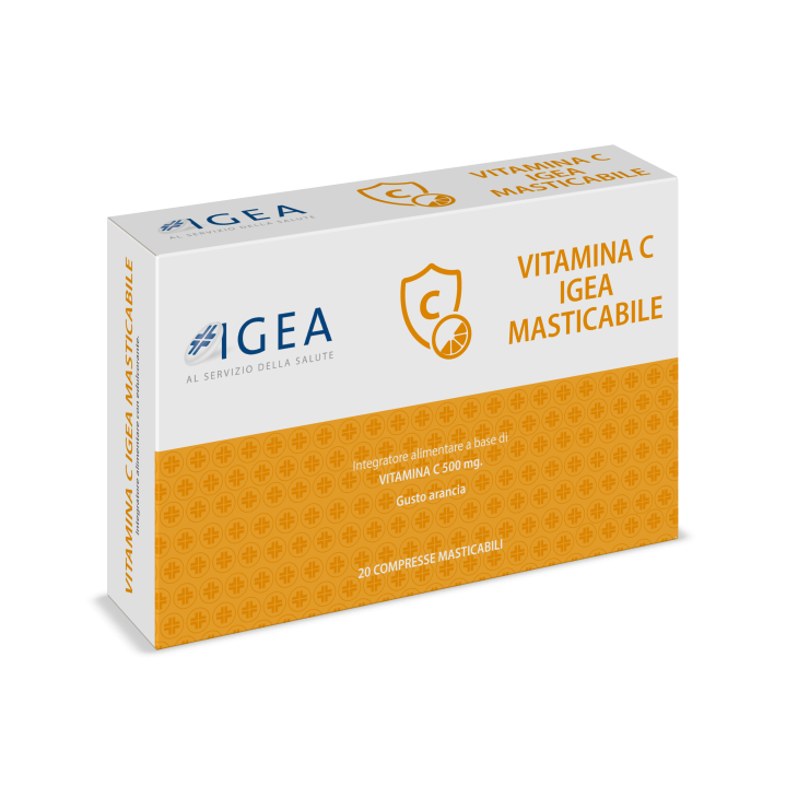 Farmacia Igea Vitamina C Integratore Senza glutine e Lattosio 20 compresse masticabili