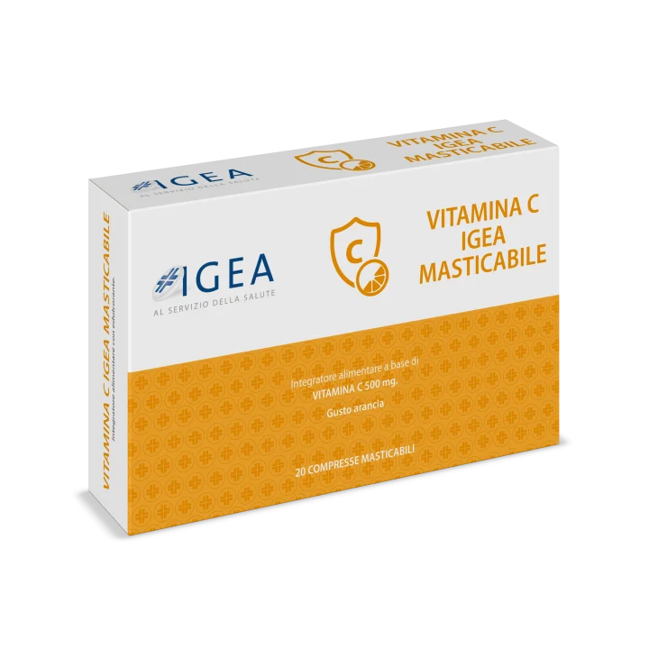 Farmacia Igea Vitamina C Integratore Senza glutine e Lattosio 20 compresse masticabili