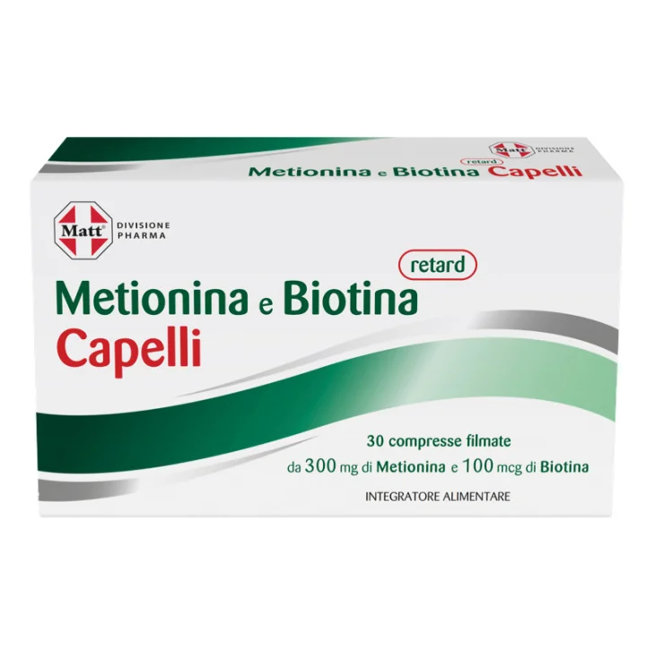Matt Pharma Metionina E Biotina Integratore Capelli E Unghie 30 Compresse