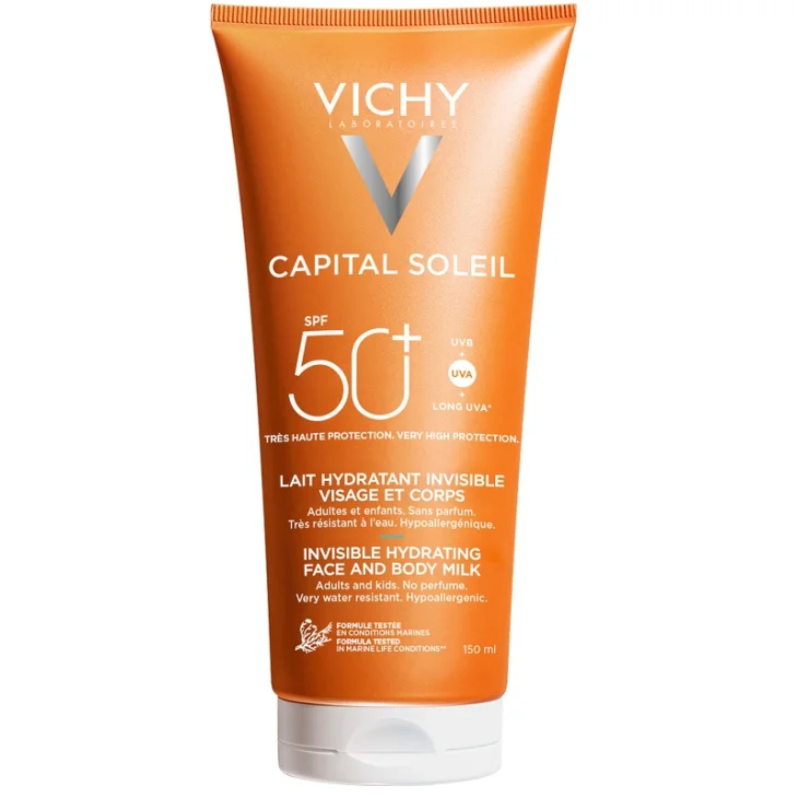 Vichy Capital Soleil Hydra Body Milk SPF50 Latte Solare Viso e Corpo 150 ml