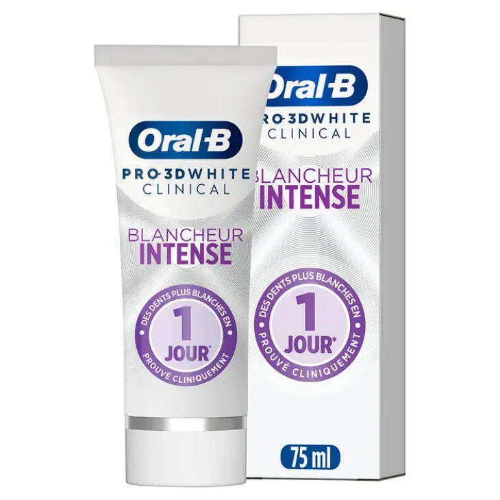 Oral B 3d White Clinical Dentifricio Sbiancante Menta Dolce 75 ml