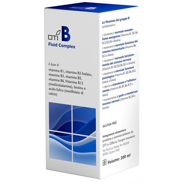 Oti B Fluid Complex Integratore Vitamine B Biotina Acido Folico 200 ml