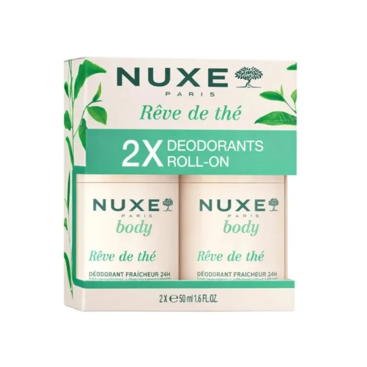 Nuxe Body Rêve de Thé Duo Deodorante Roll On Protezione 24 Ore 2 da 50 ml Nuxe Body Rêve de Thé Duo Deodorante Roll On Protezione 24 Ore 2 da 50 ml