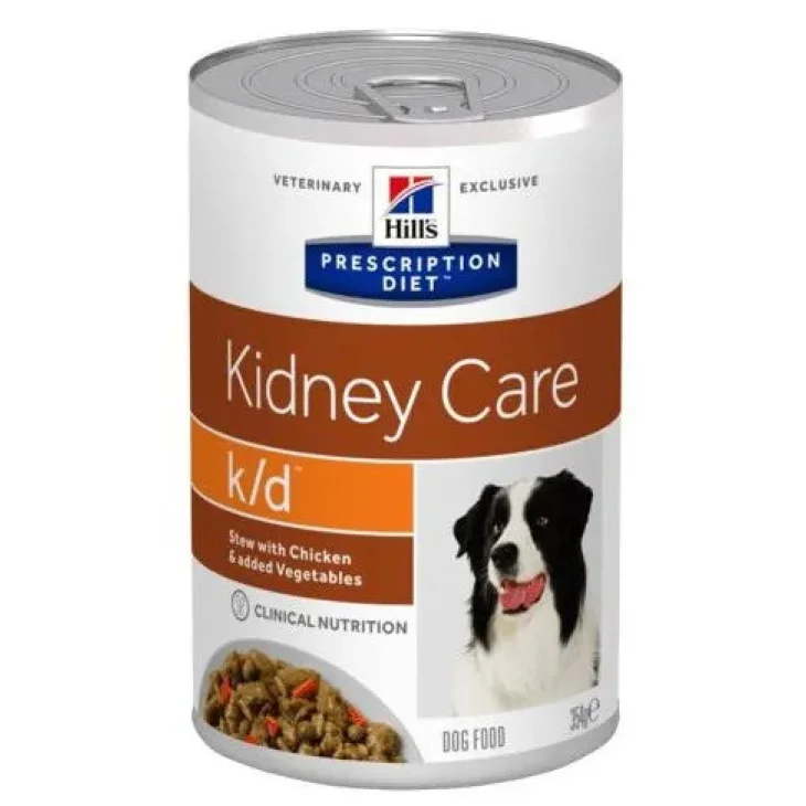 Hill's Prescription Diet Canine  K/D Kidney Care Cibo Umido Per Cani Gusto Pollo 345 G