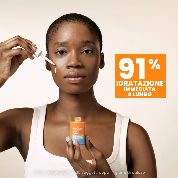 Eau Thermale Av&egrave;ne Ultra Siero SPF50+, Protezione solare viso molto alta,  Idratazione a lungo, 30ml