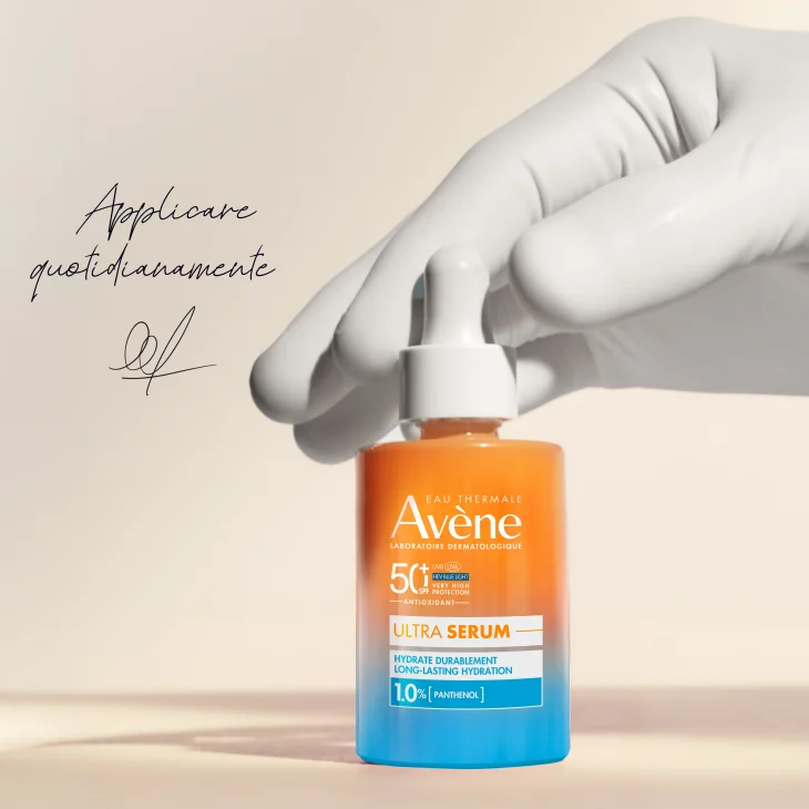 Eau Thermale Av&egrave;ne Ultra Siero SPF50+, Protezione solare viso molto alta,  Idratazione a lungo, 30ml