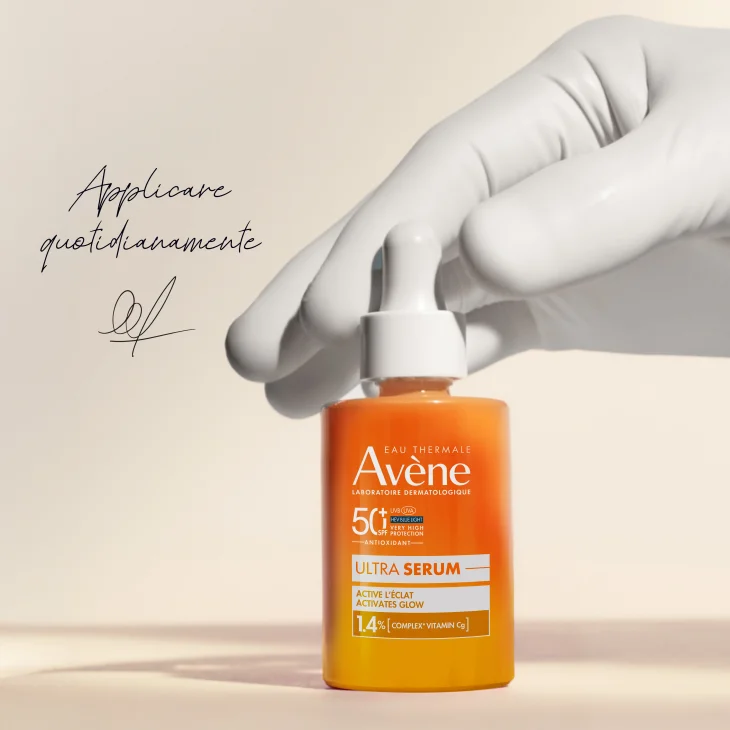 Eau Thermale Avène Ultra Siero SPF50+, Attiva la luminosità, Protezione solare viso molto alta, 30ml Eau Thermale Avène Ultra Siero SPF50+, Attiva la luminosità, Protezione solare viso molto alta, 30ml